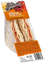 Sandwich spicy salami & cheese