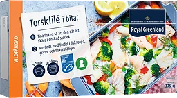 Torskfilé Bitar Fryst