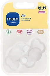 Nappar Air 16-36 Mån Silikon 2-pack