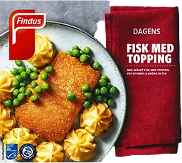Färdigmat Fisk med topping potatismos & ärtor Fryst