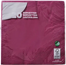 Servetter Lila 33cm 20-pack