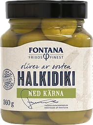 Halkidiki Oliver med Kärnor