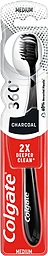 Tandborste 360 Charcoal Medium 1-p