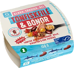 Tonfiskfilé & Bönor Majs Kikärtor