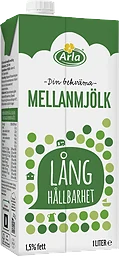 Mellanmjölk Lång hållbarhet 1,5% ®