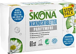 Maskindisktabletter Parfymfri 60-p