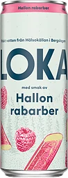 Hallon Rabarber, Kolsyrat Vatten Burk