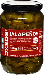 Jalapenos skivade 650g