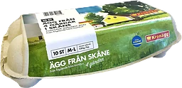 Ägg från Skåne Frigående inomhus M/L 10-p