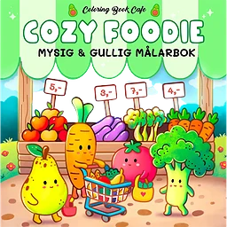 Cozy Foodi. Mysig och gullig Cozy Coloring målarbok från