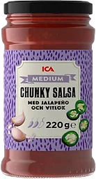 Chunky salsa med jalapeño & vitlök Medium