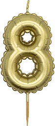 Sifferljus Guldballong 8
