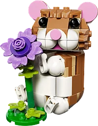 Söt Hamster med Blomma