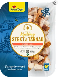 Kyckling Färsk Sweet Chili Stekt & Tärnad