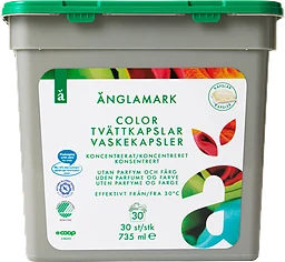 Kulörtvättmedel Kapslar Parfymfri