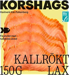 Kallrökt laxfilé skivad