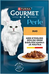 Kyckling Ox Perle Kattmat Våt