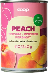 Persikor Halverade