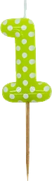 Sifferljus 1 flerfärgad