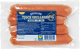 Grillkorv Kyckling Tjock