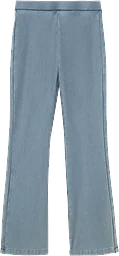 Flare leggings blå 110/116