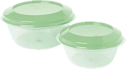 Förvaringsburk Grön 0,25l/0,5l 2-p