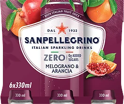 Läsk Melograno & arancia Zero 6-pack