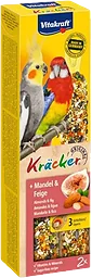 Kräcker Parakit Frukt Mandel