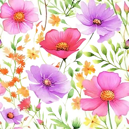 Servett Romantic Flower