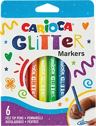 Glitterpennor 6-p