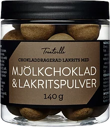 Mjölkchoklad med lakritspulver