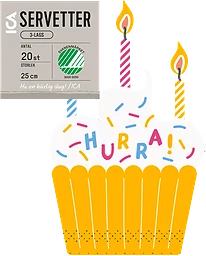 Servett 25cm Cake 20-p