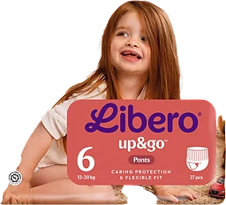 Up&go 6 13-20kg Byxblöjor