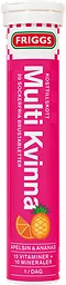 Brustablett Multi Kvinna Apelsin & Ananas Sockerfri 20-p 1000mg