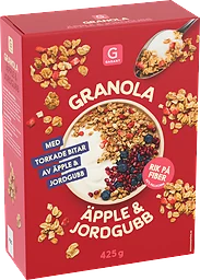Äpple Jordgubb Granola