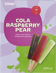 Isglass Cola Hallon & Päron 15-pack