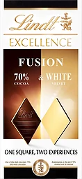 Choklad Excellence Fusion 70% & white