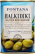 Halkidiki Gröna Oliver Med Kärnor