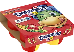 Fruktkvarg Jordgubb Banan 4-p