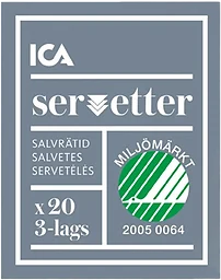 Servett Vit 24cm 20-p