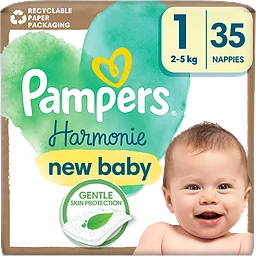 Blöjor Harmonie Strl 1 2-5kg 35-p