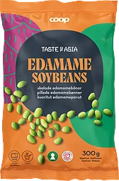 Edamamebönor skalade