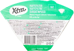 Kaffefilter Oblekt 102 200-pack