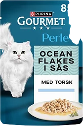 Torsk Flakes Perle Kattmat Våt