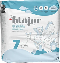 Öppna Blöjor Strl 7 16-26kg 30-p Miljömärkt