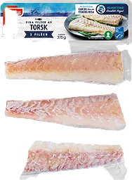 Torskfilé Fina Frysta/3-pack