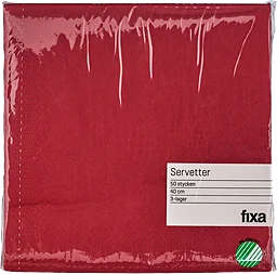 Servett Röd 40cm