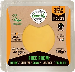 Slices Cheddar Flavour Vegansk