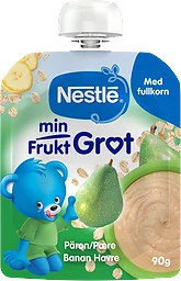 Min frukt Grötklämmis Päron, banan & havre 6 Mån