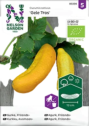 Gurka, Frilands-, Gele Tros, Organic